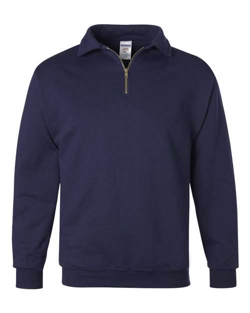 Super Sweats NuBlend Quarter-Zip Cadet Collar Sweatshirt.  ODGDW-4528MR-FDN