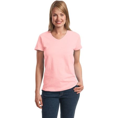 Hanes ®  Ladies ComfortSoft ®  V-Neck T-Shirt. 5780