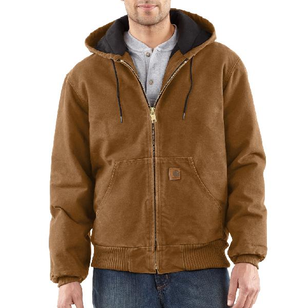 J130 - MEN'S SANDSTONE ACTIVE JAC/QUILTED FLANNEL LINED