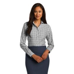 Red House ®  Ladies Tricolor Check Non-Iron Shirt. RH75